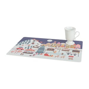 Napperon rectangulaire village de Noël 17 3/4 po x 11 3/4 po VERTUO