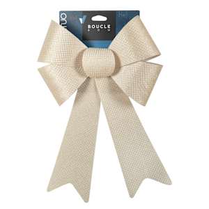 Boucle de Noël crème 9 po VERTUO