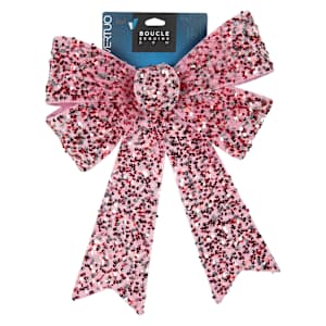 Boucle de Noël rose 12 po VERTUO