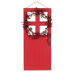 VERTUO Red Door Wall Decoration 23 5/8 in.