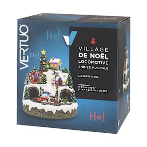 Village de Noël animé musical et illuminé VERTUO