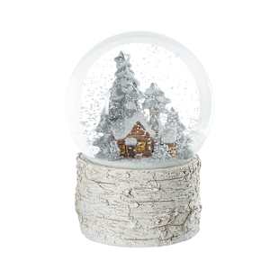 Boule de neige chalet en hiver VERTUO