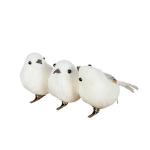 Oiseaux blancs à pince Pqt/3 VERTUO