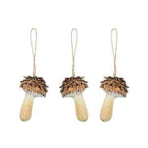 VERTUO Mushroom Ornaments 4 in. Pkg/3