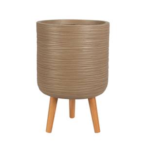 VERTUO Standing Pot Cover 11 3/4 in. Beige