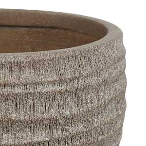VERTUO Bamboo Effect Pot Cover 14 5/8 in. Brown