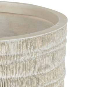 Cache-pot effet bambou blanc antique 14 1/8 po VERTUO