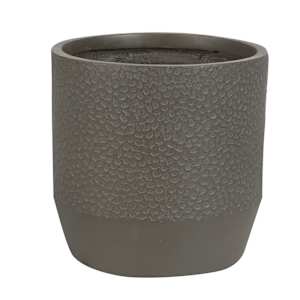 VERTUO Volcanic Effect Plant Pot 9 1/2 in. Taupe