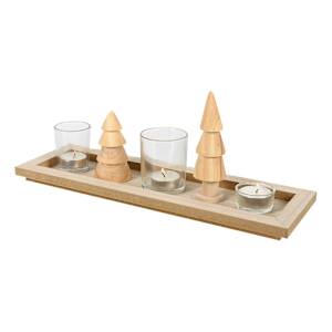 Ensemble de 3 bougeoirs avec plateau VERTUO