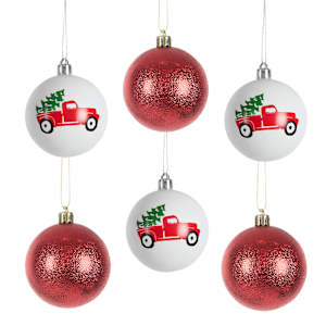 VERTUO Christmas Balls 2 3/4 in. Set/6