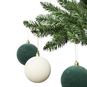 Boules de Noël 3 1/8 po Ens/4 VERTUO