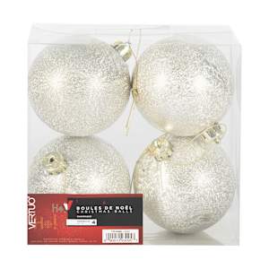 VERTUO Christmas Balls 3 1/8 in. Set/4