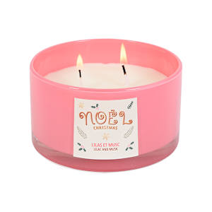Bougie parfumée lilas et musc 180 g