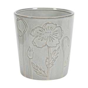 Cache-pot fleur taupe 5 po VERTUO