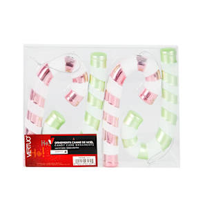 VERTUO Candy Cane Ornaments Pkg/4