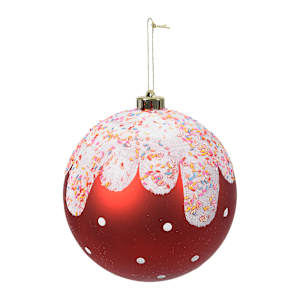 Boules de Noël bonbons 5 7/8 po Ens/3 VERTUO