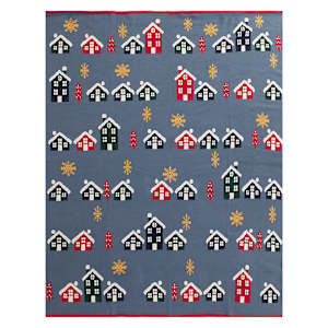 Jeté village de Noël 51 1/8 po x 63 po VERTUO