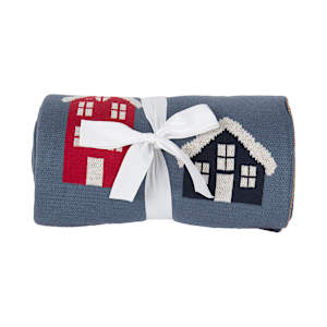 Jeté village de Noël 51 1/8 po x 63 po VERTUO