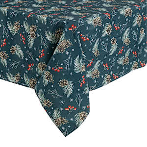 VERTUO Red Berries Tablecloth 59 7/8 in. x 107 7/8 in.