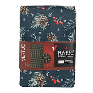 VERTUO Red Berries Tablecloth 59 7/8 in. x 107 7/8 in.