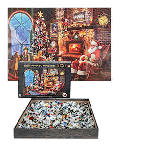 Casse-tête Foyer du Père Noël 1 000 morceaux