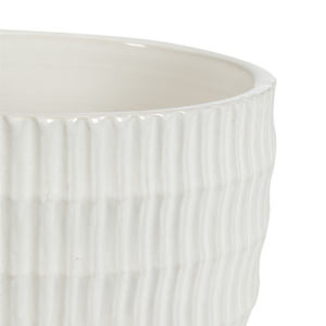 VERTUO Ondu White Pot Cover 8 5/8 in.