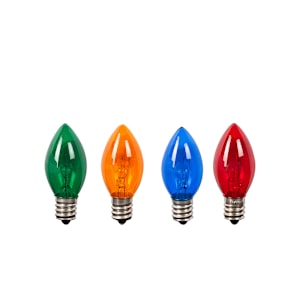 Ampoules de Noël C75 W multicolore Ens/4