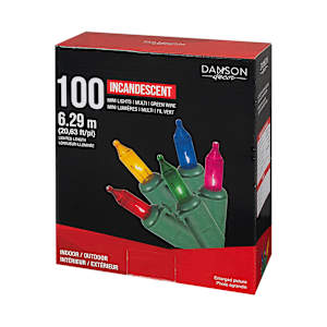 Jeu de 100 lumières miniatures multicolore