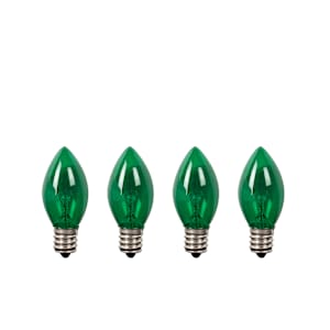 Christmas C7 Bulbs 5 W, Green Pkg/4
