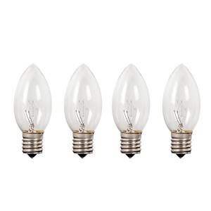 Ampoules de Noël C9 7 W clair Pqt/4