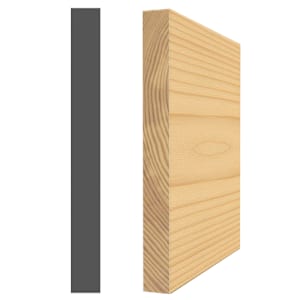 Jointed Pine Baseboard1/2 in. x 4-1/2 in. x 8 ft.