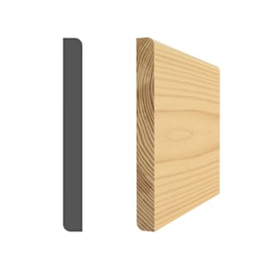 Reversible Clear Jointed Pine Baseboard 5/16 in. x 3 1/8 in. x 8 ft.