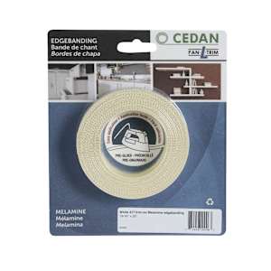 White Melamine Edgebanding 3/4 in. x 25 ft.