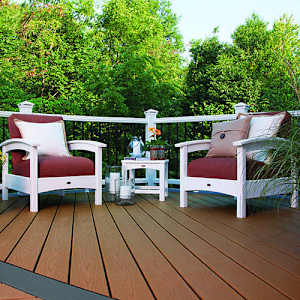 Trex Enhance Basics Composite Patio Board Grooved Edge Saddle 5 1/2 in x 16 ft
