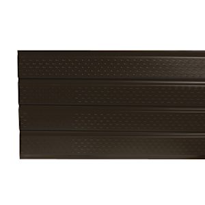 Soffite en aluminium ventilé calibre robuste brun commercial 16 po x 12 pi