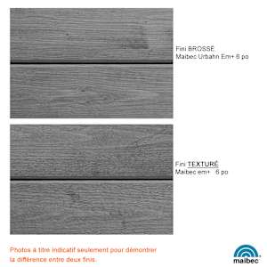 Maibec Contemporain Em+ Wood Siding 6 in. Algonquin Amber