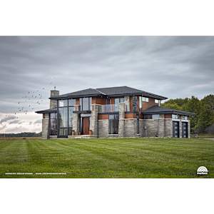 Maibec Contemporain Em+ Wood Siding 6 in. Muskoka Brown