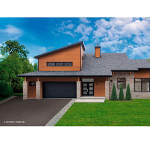 Maibec Contemporain Em+ Wood Siding 6 in. Muskoka Brown