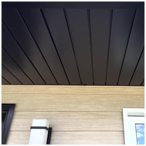 Soffite à ventilation invisible Truvent noir 
12 po x 12 pi
