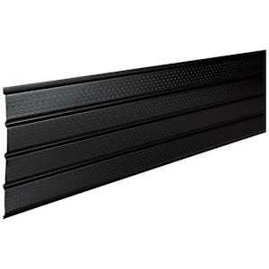 Soffite en aluminium ventilé calibre robuste noir 16 po x 12 pi