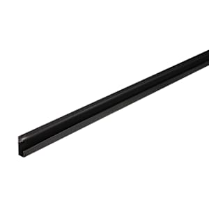 Moulure J pour soffite en aluminium noir 1/2 po x 12 pi