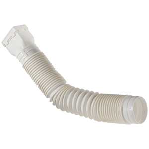 Flexible Downspout Extension White 2 ft. to 4 ft.