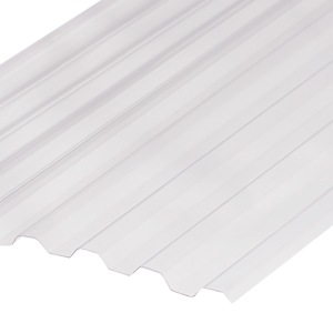 Greca Clear Corrugated Polycarbonate Panel 2 ft. x 8 ft.