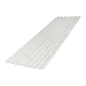 Greca Clear Corrugated Polycarbonate Panel 2 ft. x 8 ft.