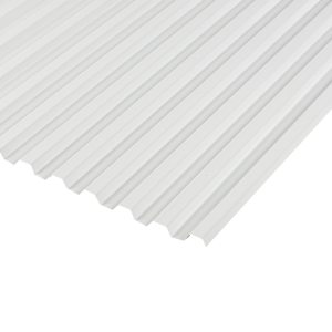 Panneau mural ondulé Rib blanc 36 po x 98 po