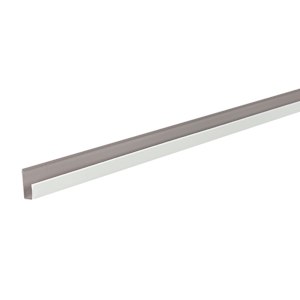 White Aluminum Truvent J Soffit Moulding 12 ft.