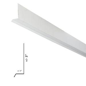 Rib Corrugated Wall Panel Starter Moulding 10 ft. White