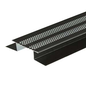 Ventilated strip for soffit 10 ft. Black