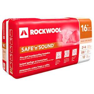 Rockwool Safe'n'Sound Acoustic Insulation 3 in. x 15 1/4 in.