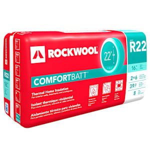 Laine isolante R-22 Rockwool ComfortBatt 5 1/2 po x 15 1/4 po